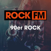 ROCK FM 90ER ROCK Logo